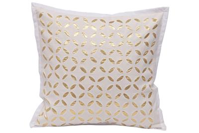 Emb Applique Pure Cotton Cushion Cover