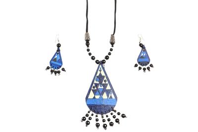 Warli Hand - Painted Necklace Set