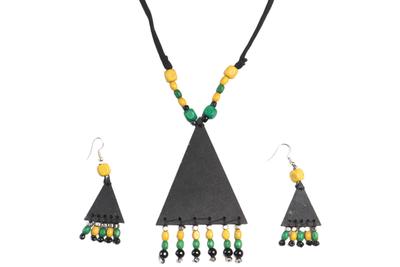 Warli Hand Painted Necklace Set