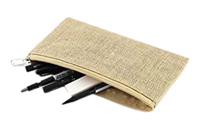 Emb Handwork Jute Plain Pouch