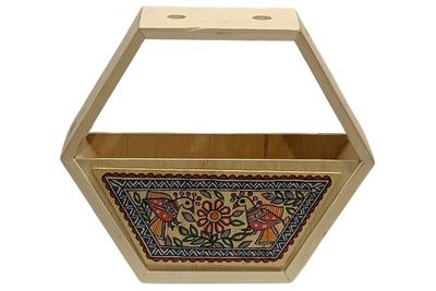 Madhubani Hand Painted Lamp Holder