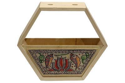 Madhubani Hand Painted Lamp Holder