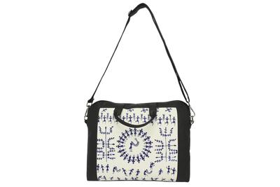 Warli Leather Laptop Bag No.3