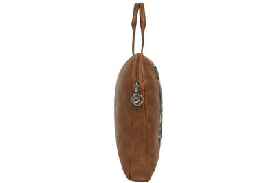 Warli Leather Laptop Bag No.1