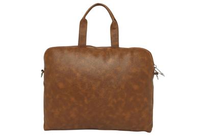 Warli Leather Laptop Bag No.1