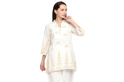 Women Short Tunic Albino