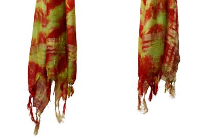 Tie & Dye Silk Dupatta - 2