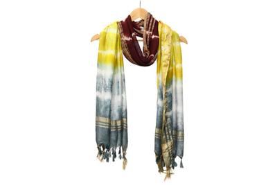 Tie & Dye Silk Dupatta - 3