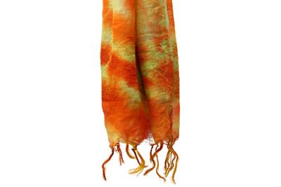 Tie & Dye Silk Dupatta - 5