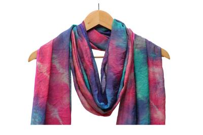 Tie & Dye Silk Dupatta - 8