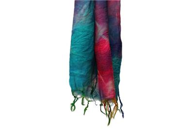 Tie & Dye Silk Dupatta - 8