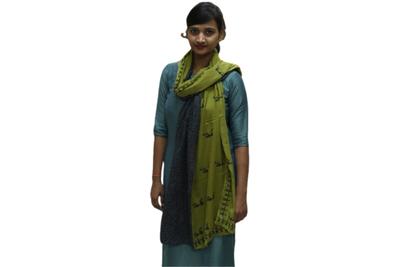 Warli Block Printed Dupatta