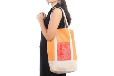 Warli Hand Painted Shopping Bag