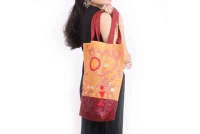 Warli Hand Painted Tote Bag