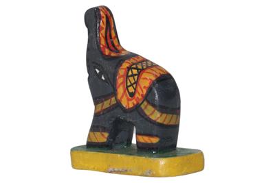 Pattachitra Wooden Hand-Painted Toy (Elephant)