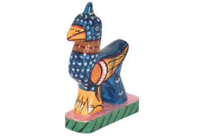 Pattachitra Wooden Hand-Painted Toy (Peacock)