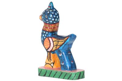 Pattachitra Wooden Hand-Painted Toy (Peacock)