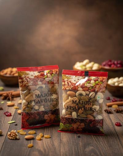 Major Flavour Premium Panch Mewa | Ultimate 5-in-1 Dry Fruit Mix | Almonds, Cashews, Raisins, Dates & Makhana | Daily Vitality Booster