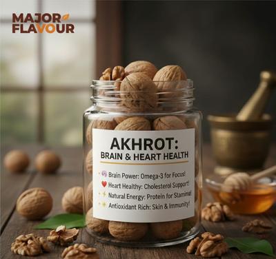 Major Flavour Organic Akhrot – Heart-Healthy Superfood for Daily Routine