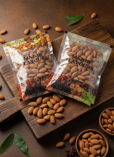 Major Flavour Jumbo American Badam – Extra Large & Crunchy Almonds