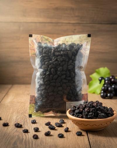 Major Flavour Premium Black Raisins – Kali Kishmish for Glowing Skin & Hair Growth | 100% Natural, Antioxidant Rich & Juicy |  Dried Grapes