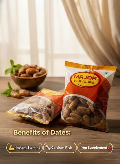 Major Flavour Premium Yellow Dry Dates (Pila Chuara) - Super Fresh & Sweet