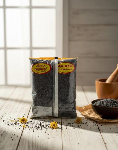 Major Flavour Premium Kali Sarson – 100% Pure & Bold Black Mustard Seeds