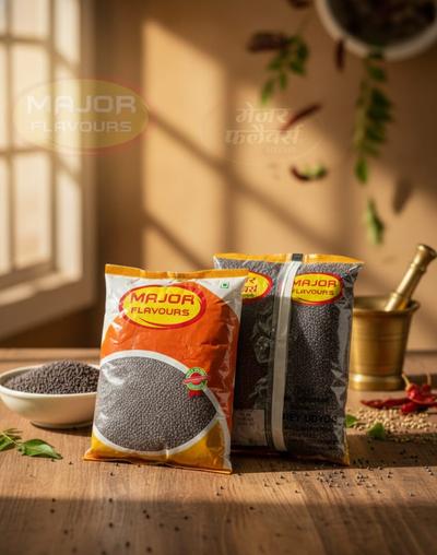 Major Flavour Premium Kali Sarson – 100% Pure & Bold Black Mustard Seeds