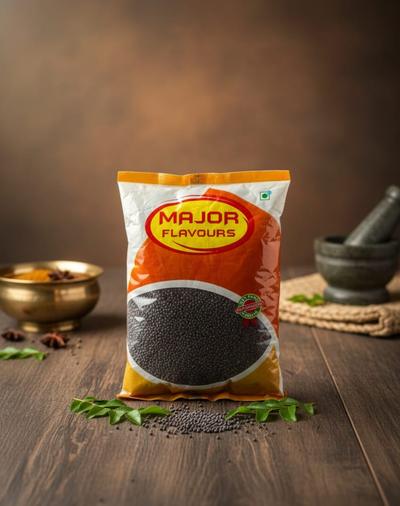 Major Flavour Premium Kali Sarson – 100% Pure & Bold Black Mustard Seeds