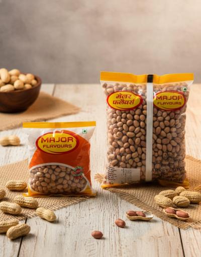 Major Flavour High-Protein Peanuts – Raw Moongphali Dana | Zero Cholesterol & Heart-Healthy Fats | Clean Energy Snack for Muscle Recovery