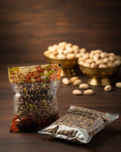 Major Flavours Pista Kernals Without Shell | Sada Pista Pistachios |Jumbo Raw Kernels | 100% Natural & Shell-Free | High-Protein Brain Food