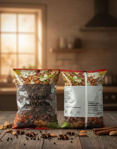 Major Flavour Premium Star Anise | Natural Immunity Booster & Antiviral Support | Whole Chakra Phool for Herbal Teas