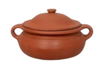 Earthen Handle Cooking Pot