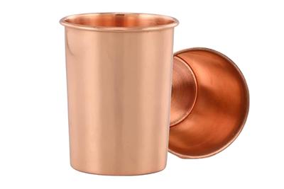 Premium Copper Glass Set (2Pcs)