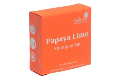 Rustic Art Papaya Lime  Hair Cleansing Bar (Shampoo Bar)