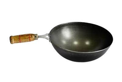 Wooden Handle Iron Kadai 5in