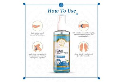 Khadi Natural Hand Sanitizer Aloe Vera & Lemon (70% Alcohol Liquid) Mist Pump