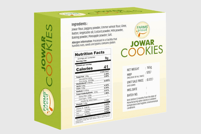Jowar Pineapple Cookies | Nutritious, Crispy & Flavorful | No Maida, No Preservatives | Jaggery Goodness | 165g