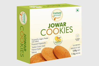Jowar Pineapple Cookies | Nutritious, Crispy & Flavorful | No Maida, No Preservatives | Jaggery Goodness | 165g