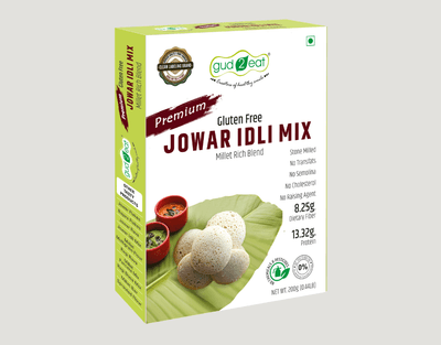 Gud2eat Jowar Idli Mix – Gluten-Free | High Fibre | Natural, Nutritious & Delicious |East to Make I 200g