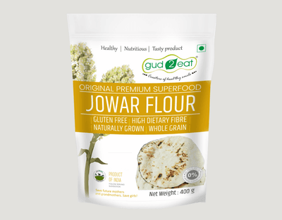 Gud2eat Maldandi Jowar Flour | Handcrafted, Gluten-Free Goodness | Traditional Stone-Ground | Natural & Nutritious |– 400g