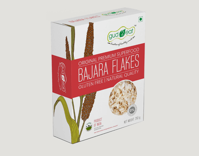 Gud2eat Bajara Flakes | Traditional Millet Power | Energy-Rich Start | Protein-Packed & Naturally Nourishing | 250g