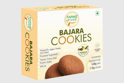 Bajara Vanilla Cookies | Nutritious, Crispy & Flavorful | No Maida, No Preservatives | Jaggery Goodness | 165g
