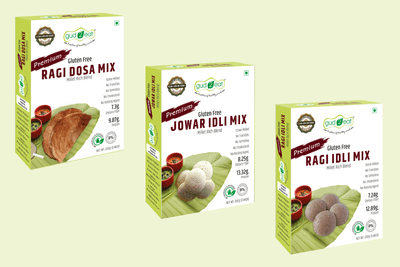 Gud2eat MILLET MIXES (Buy Jowar Idli & Ragi Idli and Get Ragi Dosa Free) 