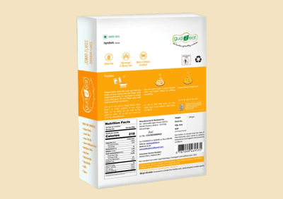 Gud2eat Jowar Flakes | Crunchy & Wholesome | Gluten-Free | Power Breakfast Choice | 250g