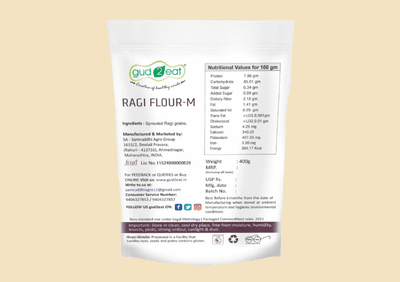 Sprouted Ragi Flour I Calcium rich I Fiber rich I 400g