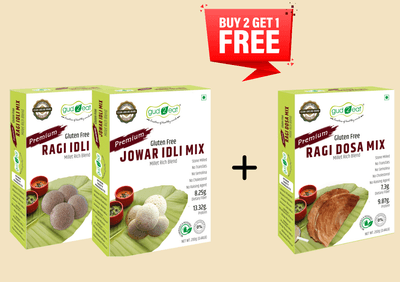 Gud2eat MILLET MIXES (Buy Jowar Idli & Ragi Idli and Get Ragi Dosa Free) 