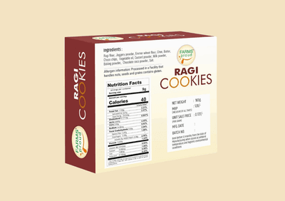 Ragi Chocolate Cookies | Nutritious, Crispy & Flavorful | No Maida, No Preservatives | Jaggery Goodness | 165g