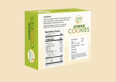 Jowar Pineapple Cookies | Nutritious, Crispy & Flavorful | No Maida, No Preservatives | Jaggery Goodness | 165g