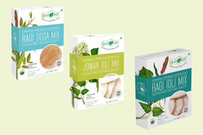 Gud2eat MILLET MIXES (Buy Jowar Idli & Ragi Idli and Get Ragi Dosa Free) 